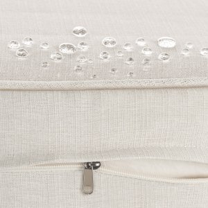 Sofa wypoczynkowa ogrodowa Comosa, 2-osobowa, bardzo gruba tapicerka - brązowy/beżowy 11