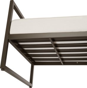 Sofa wypoczynkowa ogrodowa Comosa, 2-osobowa, bardzo gruba tapicerka - brązowy/beżowy 8