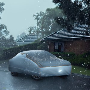 Plandeka samochodowa przeciwgradowa wodoodporna oddychająca - L (483 x 178 x 120 cm) 2