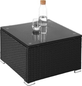 Rattanowy zestaw wypoczynkowy Lignano z 2 fotelami - czarny 5