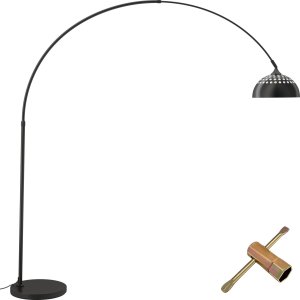 Lampa łukowa Arcus, stalowa, styl retro, 60W - czarny 1