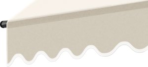 Markiza zaciskowa z korbą ręczną, regulowana wysokość - 200 x 180 cm, beżowy 8