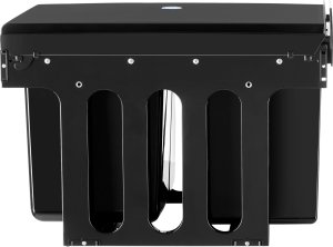 Kosz na śmieci Ashlyn, 2 komory, 30 litrów, prowadnice teleskopowe - czarny 9