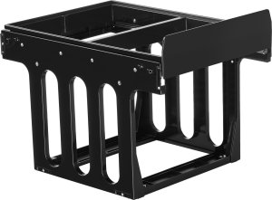 Kosz na śmieci Ashlyn, 2 komory, 30 litrów, prowadnice teleskopowe - czarny 10