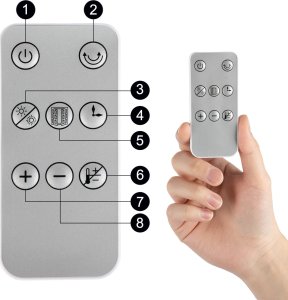 Kurtyna Powietrzna Szklana Grzejnik Energooszczędny Wifi Pilot 2000W 7