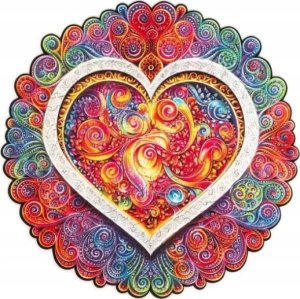 Puzzle Drewniane Mandala Świadoma Miłość 1