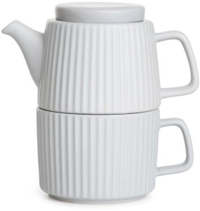 Teapot with a mug Homla MULEN Gray, 650 ml 1