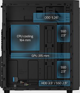 Obudowa Natec Aracanta czarna (NPC-2326) 12