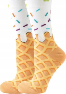 Kolorowe skarpetki skarpety damskie lody ice cream 1