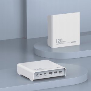 Ognioodporna Ładowarka 120W 6 portów USB A i C Ldnio Q605 white idealna do domu i biura 6