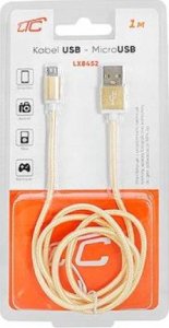 Kabel USB LTC microUSB - USB-A 1m Złoty (LX8452) 3