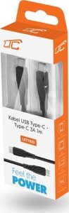 Kabel USB LTC USB-C - USB-A 1m Czarny (LXTY625) 2