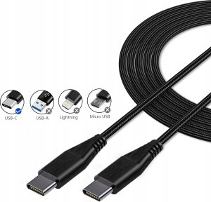 Kabel USB LTC USB-C - USB-A 1m Czarny (LXTY625) 4