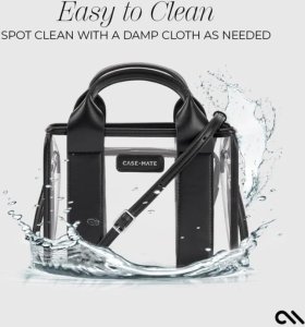 Case-Mate Micro Tote Bag - Wodoodporna torba na ramię (Midnight Black/Clear) 8