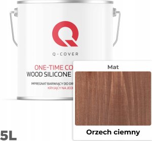 IMPREGNAT BARWIĄCY DO DREWNA KRYJĄCY NA JEDEN RAZ ORZECHOWY CIEMNY 5L 2