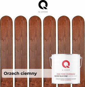 IMPREGNAT BARWIĄCY DO DREWNA KRYJĄCY NA JEDEN RAZ ORZECHOWY CIEMNY 5L 6