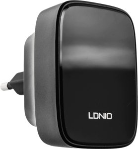 Wydajna Ładowarka 32W 3 porty USB PD QC Ldnio Q334 black super szybkie ładowanie 1