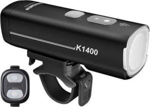 Lampka przednia Ravemen K1400 AI, czarna, 1400 lumenów, USB-C, pilot bezprzewodowy 3