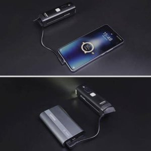 Lampka przednia Ravemen K1400 AI, czarna, 1400 lumenów, USB-C, pilot bezprzewodowy 6