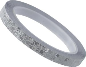 Odblaskowa taśma samoprzylepna 8m x 1 cm srebrna, na obręcz, ramę, kask 1