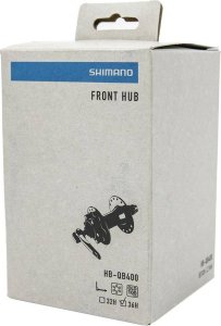 Piasta przednia Shimano Cues HB-QB400, łożyska maszynowe, 36H, 100 mm, QR, pod tarcze na 6 śrub 6