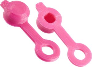 Kapturek portu odpowietrzania do zacisków hamulcowych, 3D, różowy, para 1
