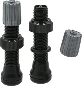 Kompletny zestaw do konwersji kół na system bezdętkowy Trezado - czarne zawory schrader, taśma 23 mm 2