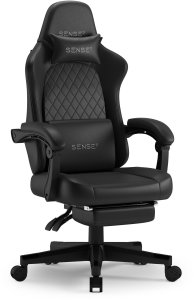Fotel SENSE7 DEVON PU czarny 1