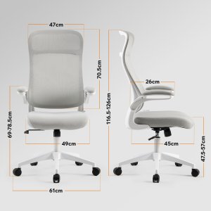 Krzesło biurowe SENSE7 Revo Szare 3