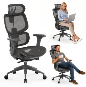 Krzesło biurowe SENSE7 Nobu Grafitowe 11