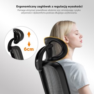 Krzesło biurowe SENSE7 Neyo Czarne 8