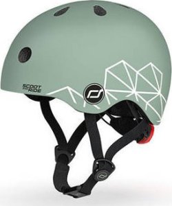 Scoot and Ride Kask dla dzieci 1-5 lat rozm. XXS-S, kolor: Green Lines 11