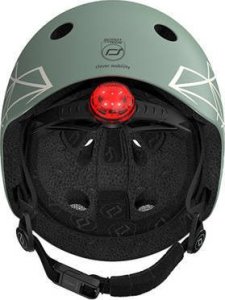 Scoot and Ride Kask dla dzieci 1-5 lat rozm. XXS-S, kolor: Green Lines 8