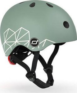 Scoot and Ride Kask dla dzieci 1-5 lat rozm. XXS-S, kolor: Green Lines 9