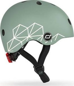 Scoot and Ride Kask dla dzieci 1-5 lat rozm. XXS-S, kolor: Green Lines 10