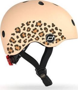 Scoot and Ride Kask dla dzieci 1-5 lat rozm. XXS-S, kolor: Leopard 12