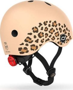 Scoot and Ride Kask dla dzieci 1-5 lat rozm. XXS-S, kolor: Leopard 2