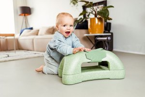 Scoot and Ride My First 3w1 pchacz, jeździk i deska na kółkach dla dzieci 6 m+, kolor: Olive 19