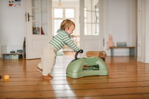 Scoot and Ride My First 3w1 pchacz, jeździk i deska na kółkach dla dzieci 6 m+, kolor: Olive 22