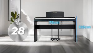 Pianino cyfrowe MusicMate MM-P60-B PureHarmony Czarne 6