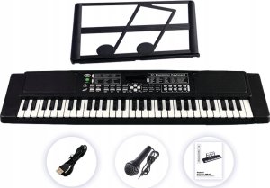 Elektryczny keyboard dla początkujących i dla dzieci MusicMate MM-02 czarny 2