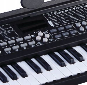 Elektryczny keyboard dla początkujących i dla dzieci MusicMate MM-02 czarny 5