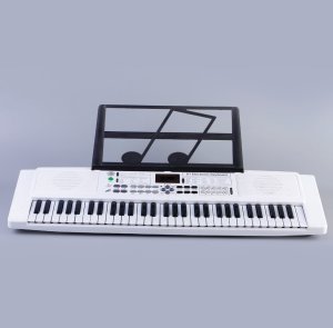 Elektryczny keyboard dla początkujących i dla dzieci MusicMate MM-01 biały 3