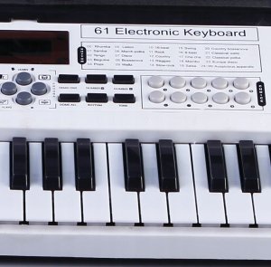 Elektryczny keyboard dla początkujących i dla dzieci MusicMate MM-01 biały 6