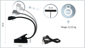 Lampka LED do pulpitu na nuty MM-A85 PureLight 6