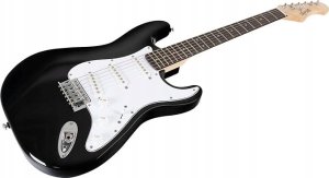 Gitara elektryczna dla początkujących ZESTAW MusicMate ME-01 czarno-biała 4