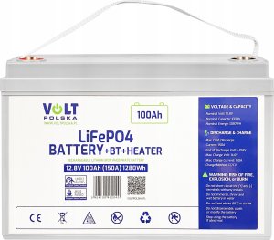 Akumulator LiFePO4 12,8V 100 Ah (150A) + BMS + BLUETOOTH + MATA GRZEWCZA 3