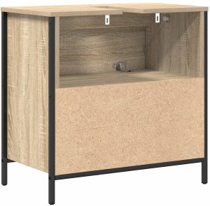 vidaXL Szafka pod umywalkę łazienkową z szufladami 60x34,5x60 cm 8