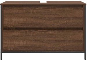 vidaXL Szafka pod umywalkę łazienkową z szufladami 90x34,5x60 cm 5