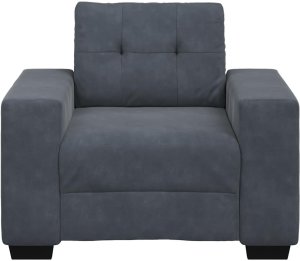 vidaXL Sofa Fotel Ciemnoszary 60 cm Aksamit 4
